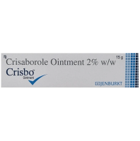 A box and tube of Generic Crisaborole (2% w/w) Ointment