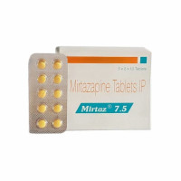A box and a strip of Remeron 7.5mg Generic Pill