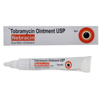 A box and a tube of Aktob 0.3 Percent Generic Ointment (5gm Tube)