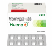 A pack and a Box of Generic Hiprex 1000mg Tabs