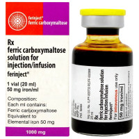 Injectafer 1000 mg (50mg/ml) 20ml Generic Vial