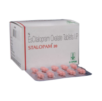 Box and blister strip of generic Escitalopram Oxalate 20mg tablets