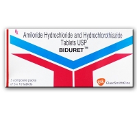 A box of generic Moduretic 5-50 mg tablets - hydrochlorothiazide / amiloride