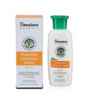 A box and a bottle of Himalaya Protective Sunscreen Lotion SPF 15 50 ml