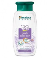 A bottle of Himalaya Gentle Baby Bath