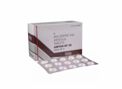 Amlodipine 5mg + Atenolol 25mg Tablets