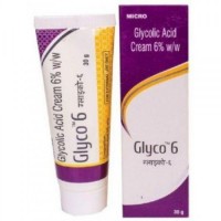 A tube and a box pack of Glycolic Acid 6 Percent Generic Cream