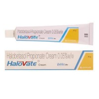 A tube and a box of Ultravate 0.05 Percent 30 gm Generic cream