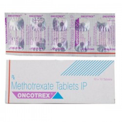 Box and a strip pack of generic Methotrexate 2.5mg Tablet
