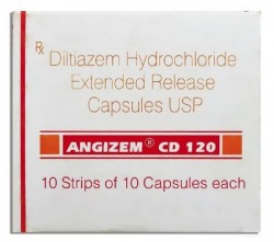 Box of Cardizem 120 mg generic Capsule - Diltiazem