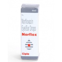 A box of Chibroxin 0.3 Percent (10 ml) Generic Eye Drops - Norfloxacin