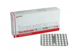 Box pack and a strip of Isordil 5mg Generic tablets -  Isosorbide Dinitrate