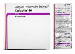 Box pack and a blister of Calan 40 mg Generic tablets - Verapamil
