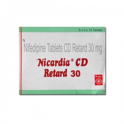 Box of Procardia 30 mg Generic tablets - Nifedipine