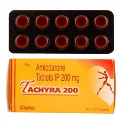 A box and a blister of Cordarone 200 mg Generic tablets - Amiodarone