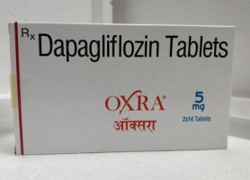 A box of Farxiga 5mg Generic tablets - Dapagliflozin