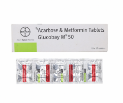 Glucobay M50 50mg/500mg Tablets