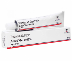 A box and a tube of Tretinoin 0.05% Gel- 20gm