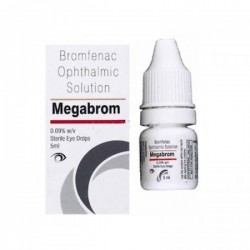 A box and a bottle of generic Bromfenac 0.09 %  Eye Drops