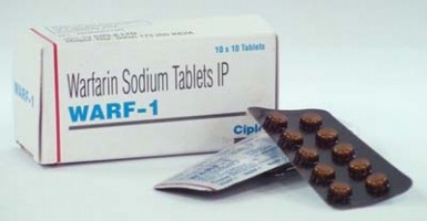A box and two blisters of generic Warfarin 1mg Tablet