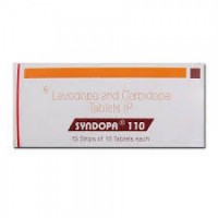 A box of generic Levodopa (100mg) + Carbidopa (10mg) Tablet