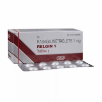 A box of generic Rasagiline 1 mg Tablet