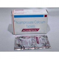 Box and strip pack of Acamprosate 333mg Tablet