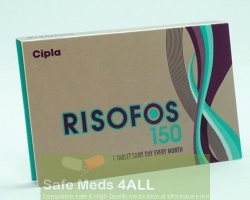 A box pack of generic Actonel 150mg Tablets - Risedronate Sodium