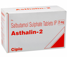 A box of Albuterol  2mg Generic Tablets