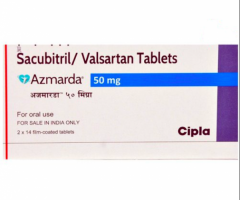 A box of Sacubitril (24mg) + Valsartan (26mg) Generic Tablets