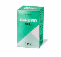 A box of Darunavir 600mg Generic Tablets