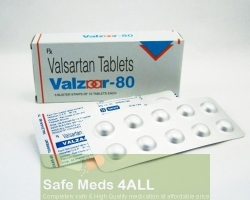 Box and a blister of generic Diovan 80mg Tablets - Valsartan
