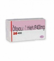 Box of generic Ofloxacin 400mg tablets