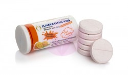 A bottle of generic Viagra (Kamagra) Effervescent  Tablets 100mg - Sildenafil Citrate