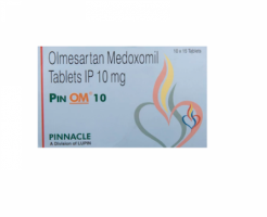 Box  of generic Olmesartan Medoxomil 10mg tablets