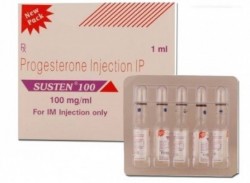 A box of generic Progesterone 100mg/ml Injection