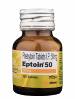 A bottle of generic Phenytoin 50mg Tablet