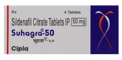A box pack of generic Viagra 50mg Tablets - Sildenafil Citrate