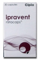 A box of generic Ipratropium 40mcg Rotacaps