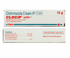 A box of generic Clotrimazole 1 % Cream 30 gm