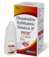A box and a bottle of Olopatadine 0.2% Eye Drop 5 ml
