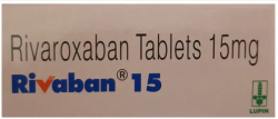 A box pack of Rivaroxaban tablets