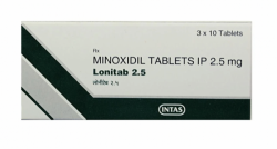 Minoxidil 2.5mg Tablets box