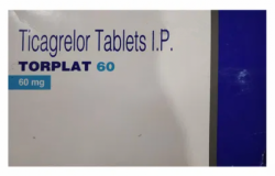 A box of Ticagrelor 60mg Generic Tablets