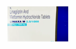 A box of Jentadueto 2.5mg/1000mg Tablet Generic tablets - Metformin / Linagliptin