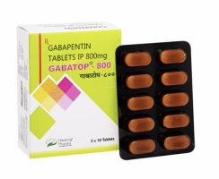 A box of generic gabapentin 800mg Tablet