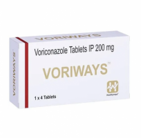 A box of Voriconazole 200mg Generic Tablets