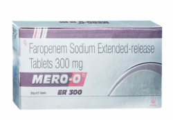 A box pack of generic Faropenem 300mg Tablet
