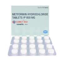 Box and blister strip of generic Metformin HCl 850mg tablet