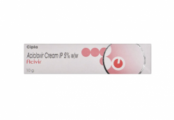 A box and a tube of generic Acyclovir 5% Cream